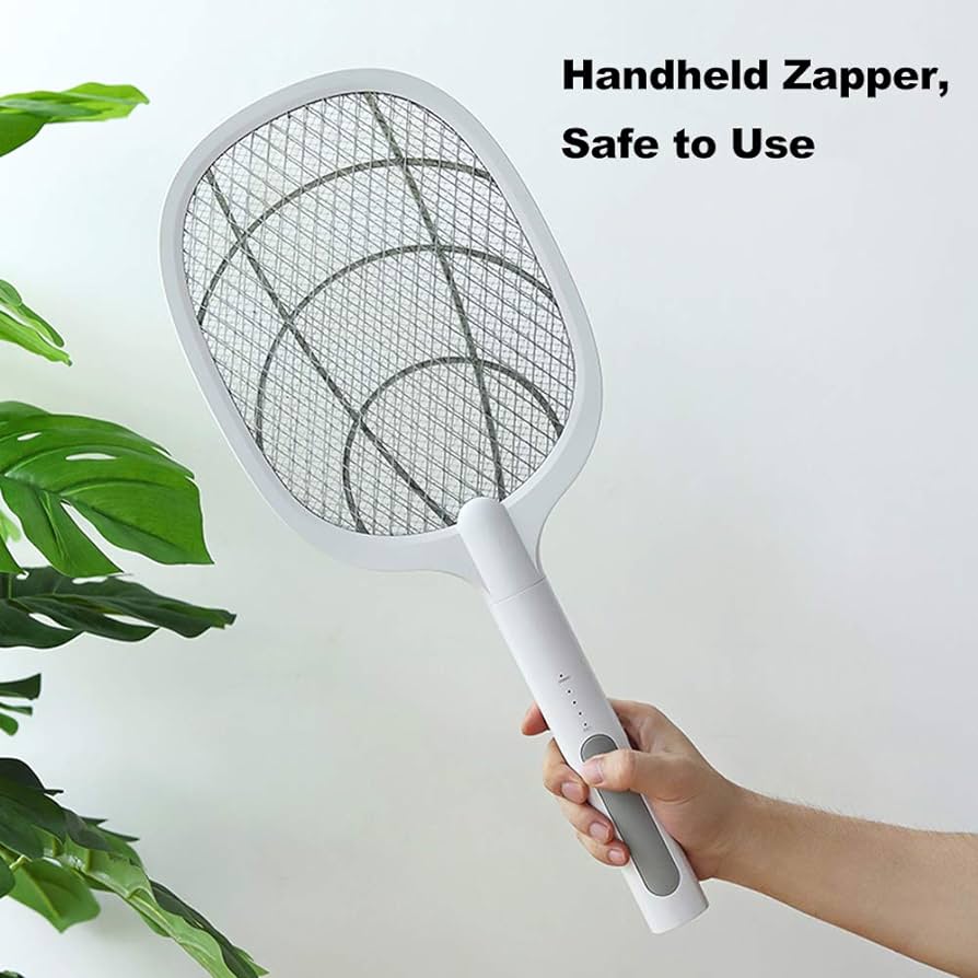 2 in 1 Rechargeable Electronic Mosquito Bat/Racket, Insect Killer Lamp