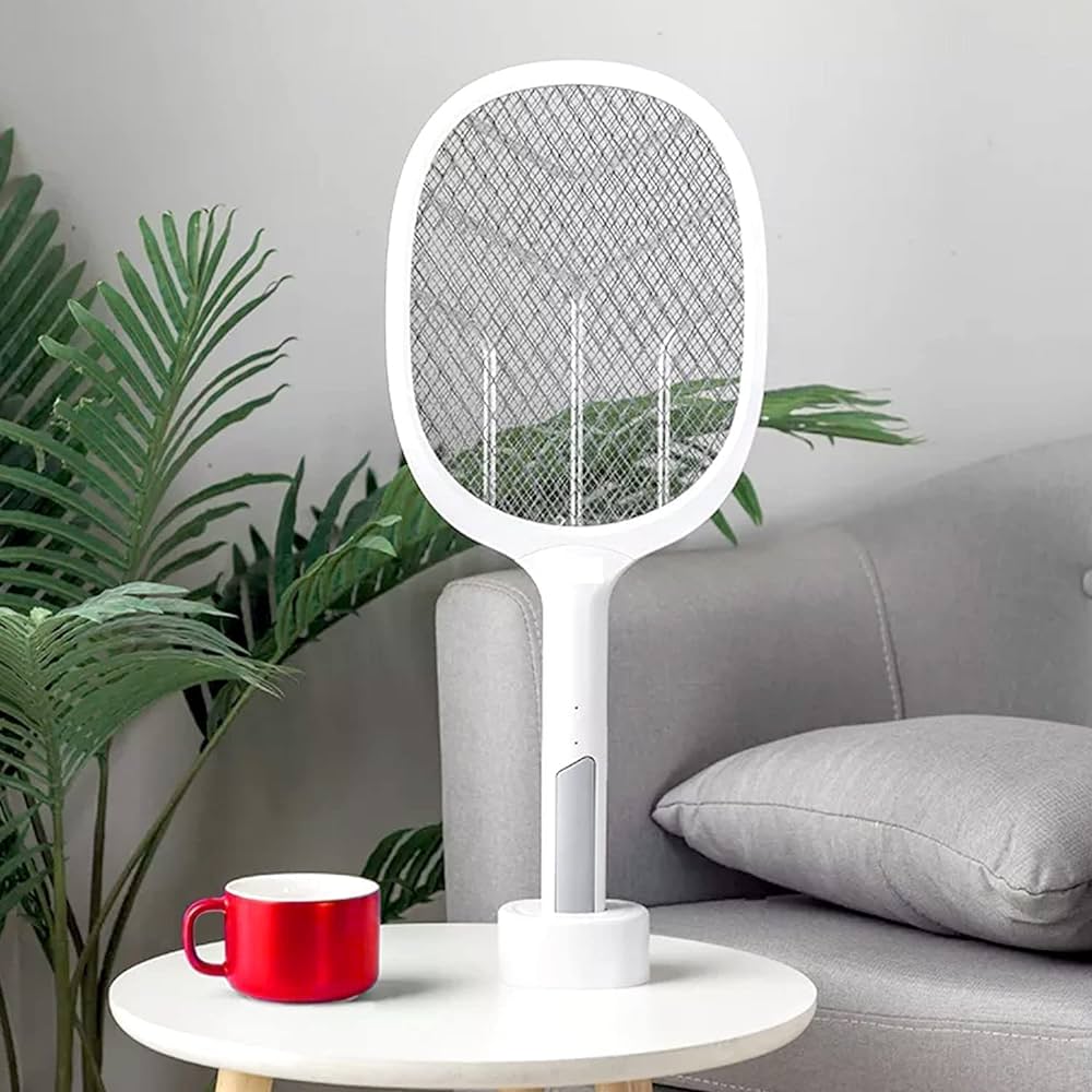 2 in 1 Rechargeable Electronic Mosquito Bat/Racket, Insect Killer Lamp