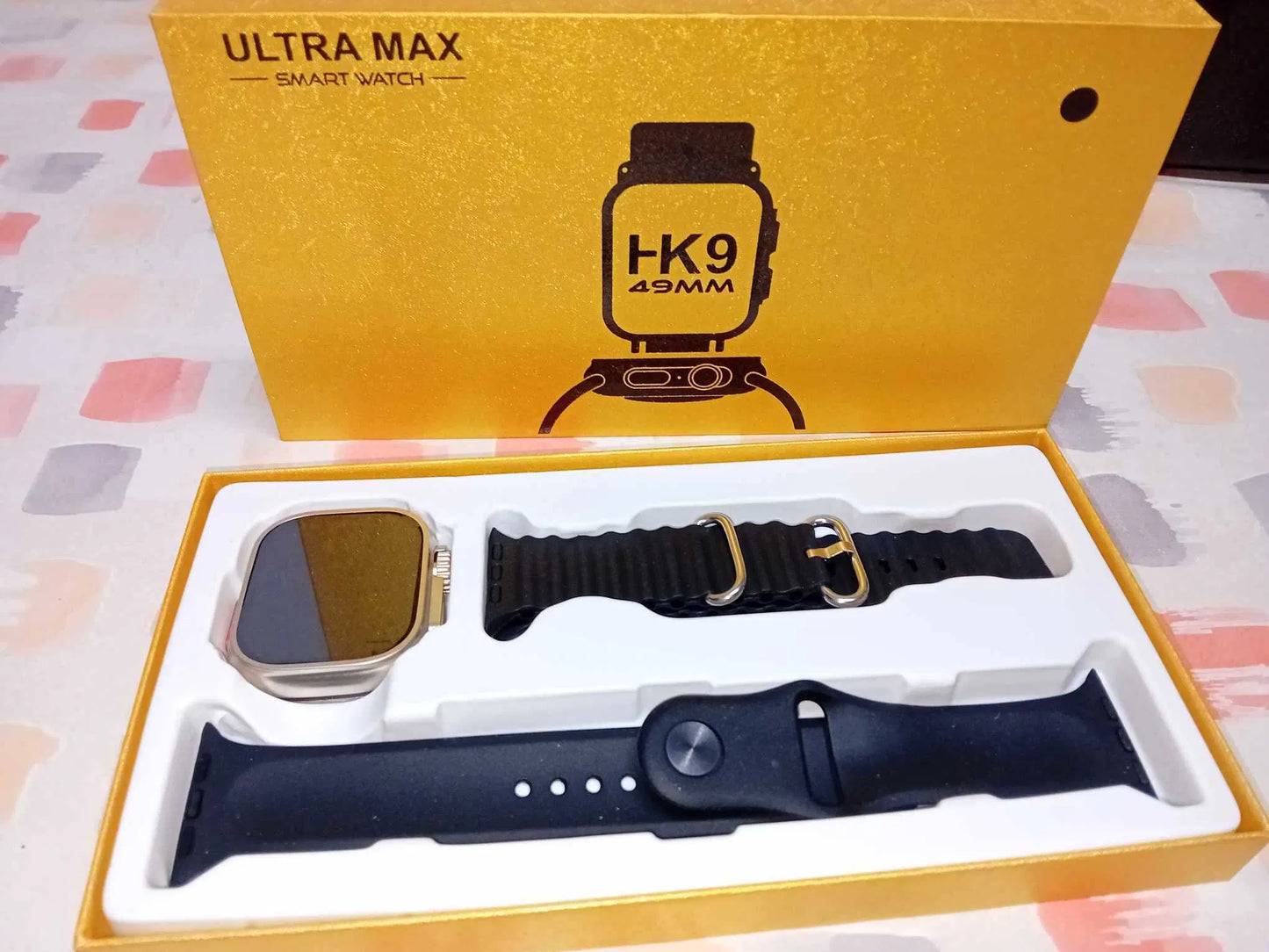 HK9 Ultra Max Series 8 Smart Watch Ultra 8 Two Strap Sports Smartwatch Fashion 49MM Bluetooth Call Heart Rate Sleep Monitoring IP67 Waterproof Always On Display Real Screws and Straps Locks