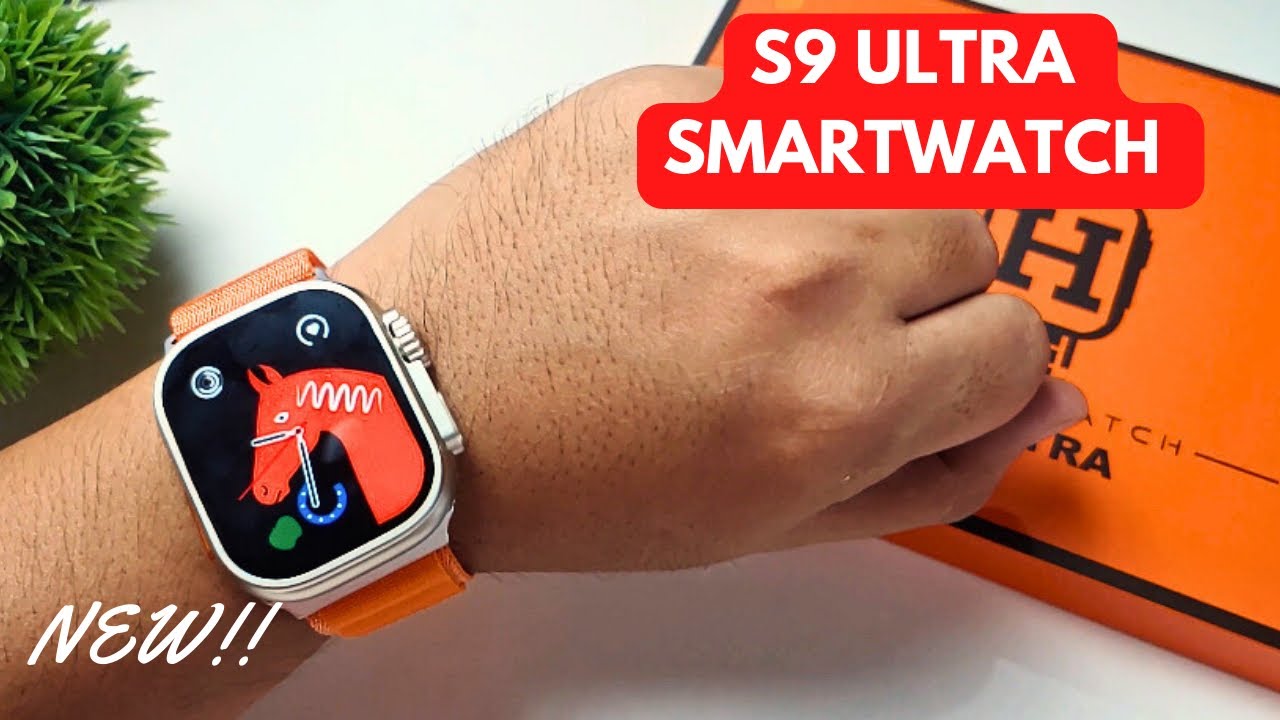 S9 Ultra Smart Watch - 3 Straps - 2.02" HD Big Screen Display - Wireless Charging - Bluetooth Call Smartwatch for Men Women - Latest Model