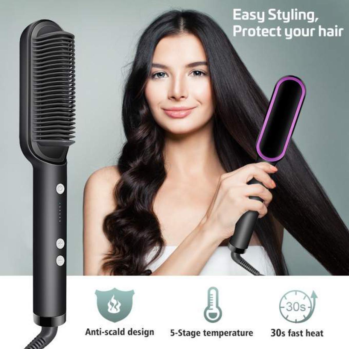 909 hair straightener brush