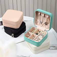 Leather  jewelry Organizer Box