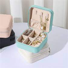 Leather  jewelry Organizer Box