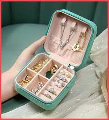 Leather  jewelry Organizer Box