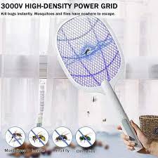 2 in 1 Rechargeable Electronic Mosquito Bat/Racket, Insect Killer Lamp