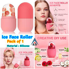 Silicone Ice Cube Roller Massager for Face,